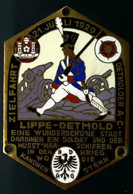 Plakette Lippe-Detmold 21.7.1929
