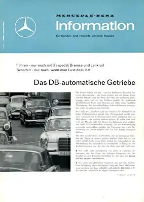 Mercedes-Benz Informationen Automatisches Getriebe 8.1965