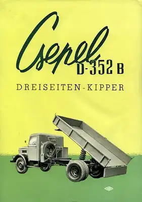 Mogürt Csepel D-352 B Prospekt 1950er Jahre
