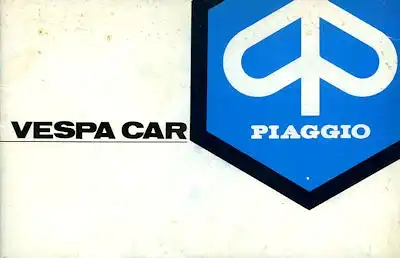 Vespa Car Bedienungsanleitung 1977