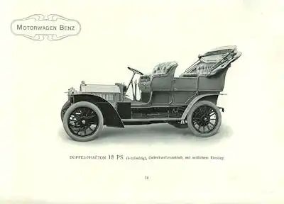 Benz Automobil Programm 1905