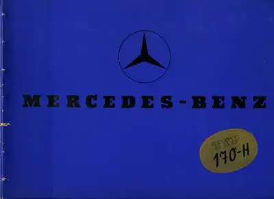 Mercedes-Benz Typ 170-H Prospekt 1.1937