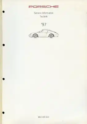 Porsche 911 Carrera 4 Turbo Kundendienst Information Modell 1997