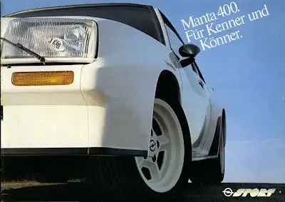 Opel Manta 400 Prospekt 1982