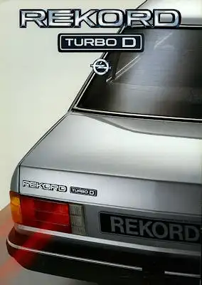 Opel Rekord E Turbo D Prospekt 1984