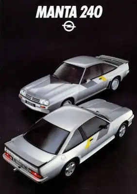 Opel Manta 240 Irmscher Prospekt 1984