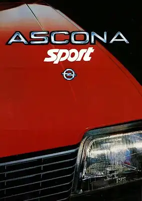 Opel Ascona Sport Prospekt 1984