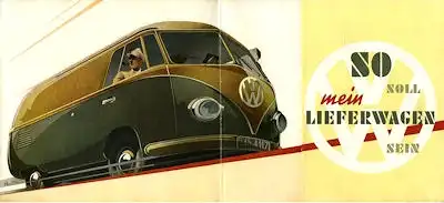 VW Bus Prospekt ca. 1951