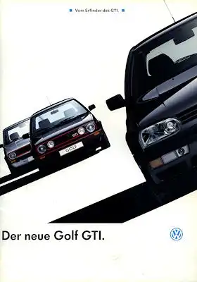 VW Golf III GTI Prospekt 1992