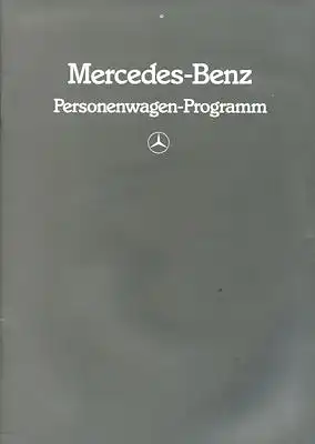 Mercedes-Benz Programm 1983