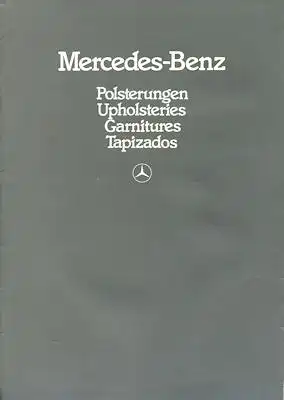 Mercedes-Benz Polsterungen Prospekt 11.1984