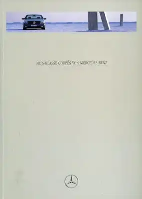 Mercedes-Benz S Klasse Coupés Prospekt 8.1994