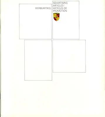 Porsche Werbeartikel Prospekt 1984