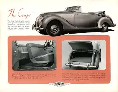 Lagonga 2,5 Liter Saloon & Coupe Prospekt ca. 1950