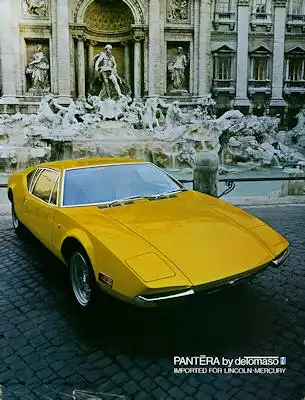 De Tomaso Pantera Prospekt 1970er Jahre