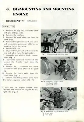 Honda CB / CL 125 175 Reparaturanleitung 1972 e