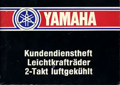 Yamaha Kundendienstheft 1984