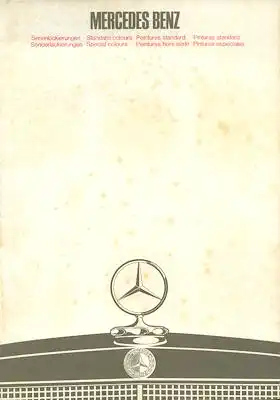 Mercedes-Benz Farben 6.1968 / 12.1968