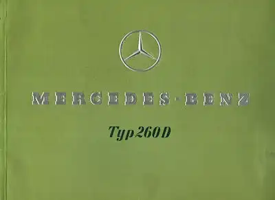 Mercedes-Benz Typ 260 D Prospekt 1938