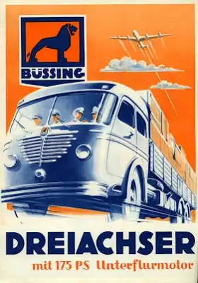 Büssing Dreiachser 12 to Prospekt 3.1951