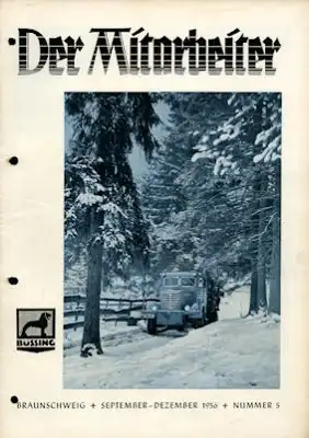 Büssing Mitarbeiter Nr. 5 Sept.-Dez. 1956