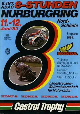Programm Nürburgring 11.6.1983