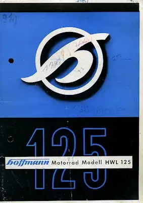 Hoffmann HWL 125 Prospekt ca. 1952