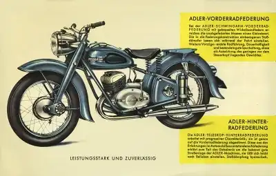 Adler Motorrad M 200 Prospekt 1953