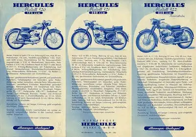 Hercules Programm ca. 1952