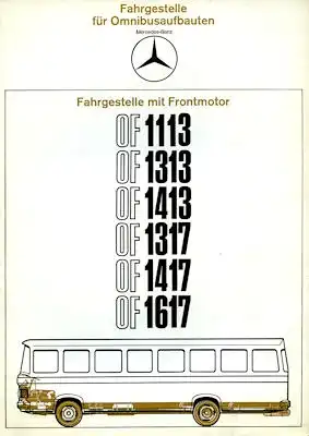 Mercedes-Benz Fahrgestelle Prospekt 8.1973