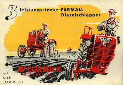 McCormick Farmall Dieselschlepper Prospekt ca.1960