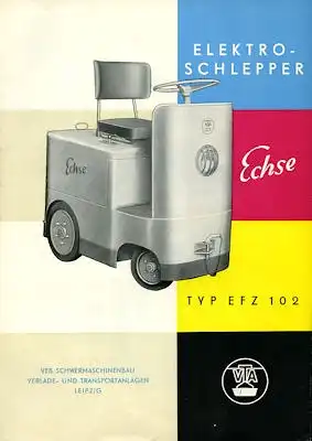 Elektroschlepper Echse Typ EFZ 102 Prospekt 1962