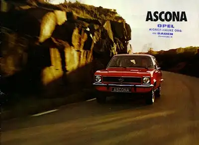 Opel Ascona Prospekt 1974