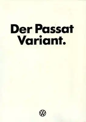 VW Passat Variant Prospekt ca. 1977