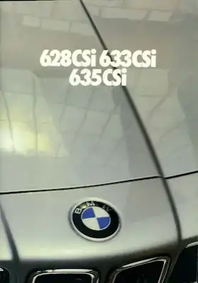 BMW 628CSi 633CSi 635CSi Prospekt 1981