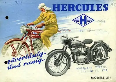 Hercules Modell 314 Prospekt 1951