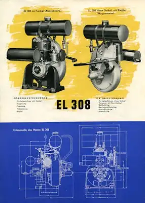 IFA Stationär Motoren Prospekt 1954