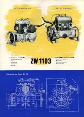IFA Stationär Motoren Prospekt 1954