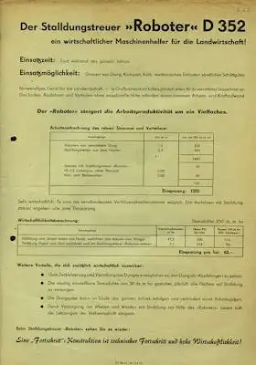 4 Landmaschinen Prospekte der DDR 1960er Jahre