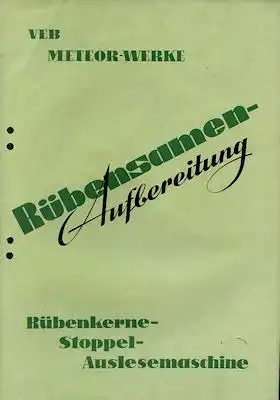 4 Landmaschinen Prospekte der DDR 1960er Jahre