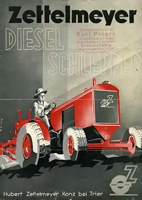 Zettelmeyer Diesel Schlepper Prospekt 8.1938