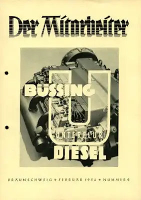 Büssing Mitarbeiter Nr. 2 Feb. 1954