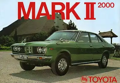 Toyota Mark II 2000 Prospekt ca. 1974