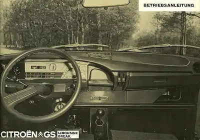 Citroen GS Bedienungsanleitung 1973