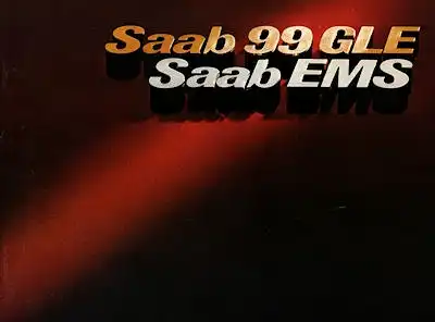Saab 99 GLE EMS Prospekt 1976