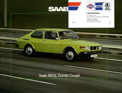 Saab 99 GL Combi Coupé Prospekt 1975