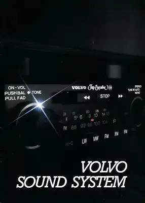 Volvo Sound System Prospekt 1980