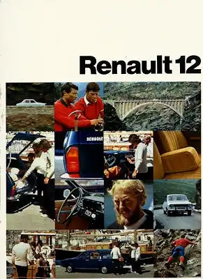 Renault 12 Prospekt ca. 1973