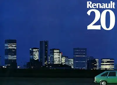 Renault 20 Prospekt ca. 1976