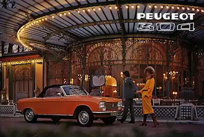 Peugeot 304 Cabriolet / Coupé Prospekt 1972